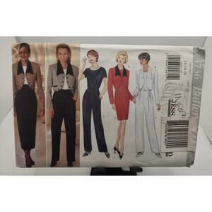 New Sewing Pattern Butterick 4736 Classics Dress Jacket Pantsuit Sizes 14 16 18